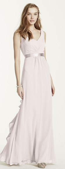 David's Bridal Chiffon Dress - Picture 6 of 7